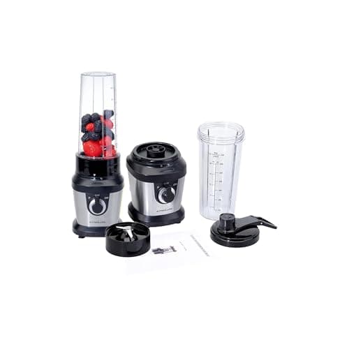 Epsilon Portable blender for Shakes and Smoothies – 400W Personal Blender with 24oz Portable Bottle, Electric Personal Blender Bottle with 4-Blade Assembly, Travel-Friendly and BPA-Free