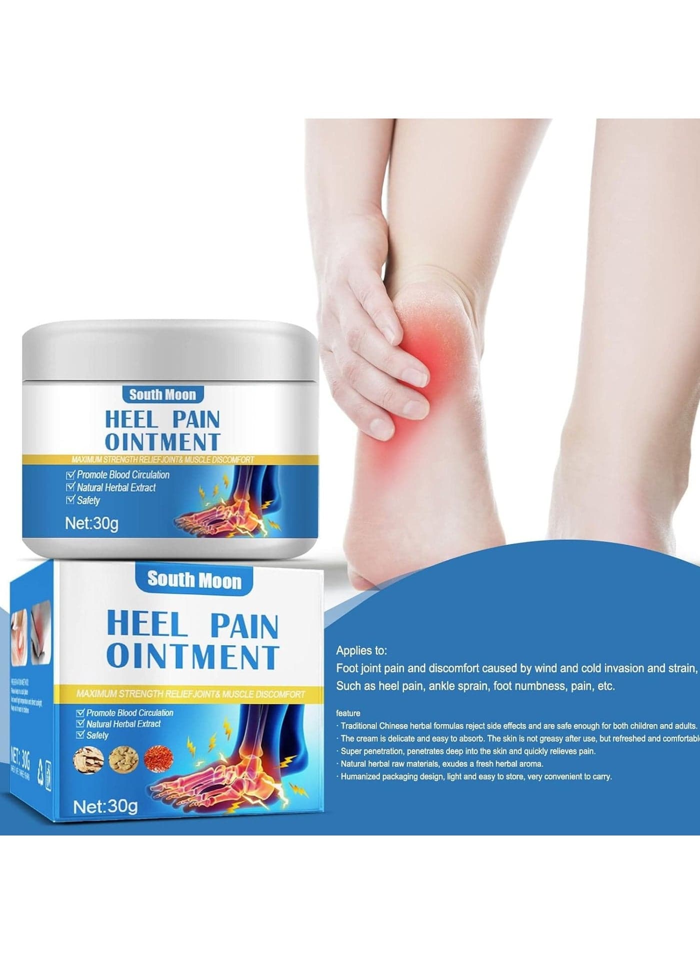 Joint Heel Ointment Arching Spur Joint Stiffness Heel Massage Bunion Toe Foot Care