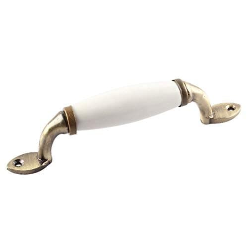 Indian-Shelf Small Door Handle - Ceramic Drawer Handle - White Window Pulls -1 Piece 6.5 inches
