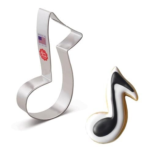 Ann Clark Music Note Cookie Cutter, Extra Large 5-1/2", Made in USA