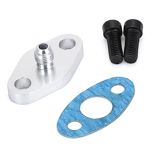 PTNHZ AN4 Turbo Oil Feed Inlet Flange Adapter Kit wGasket For T3 T4 T04 T04B T04E
