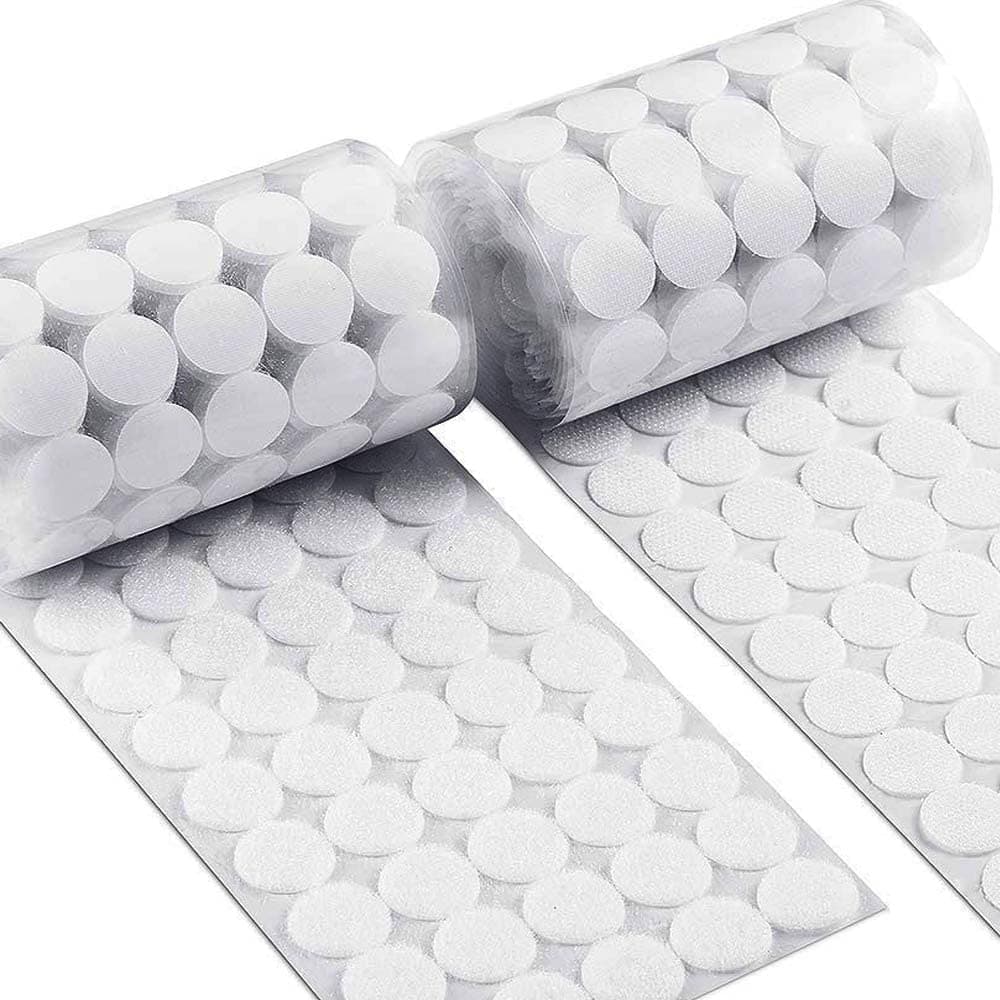 Self Adhesive Dots Strong Adhesive 1400pcs700 Pairs 059 Diameter Sticky Back Nylon Dots Hook Loop Dots with Waterproof Sticky Glue Tapes Suitable for Classroom Office Home