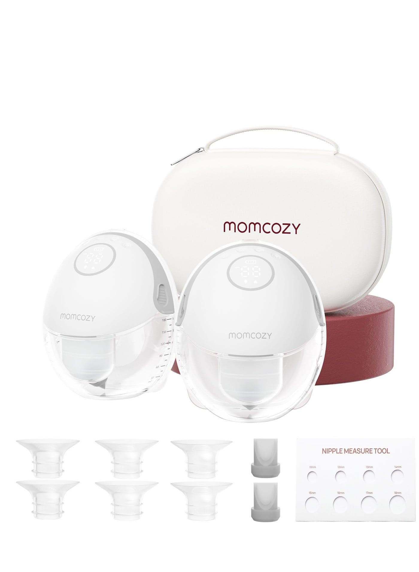 Breast Pump Hands Free Mobile Style | M6 Double, Wearable Breastfeeding Pump Ideal Rhythm for More Milk, DoubleFit Flange More Fit & Discreet with 3 Modes & 9 Levels