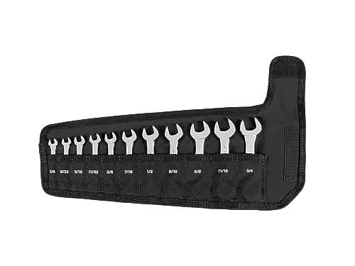 TEKTON Stubby Combination Wrench Set with Roll 11Piece 1434 in WCB94401