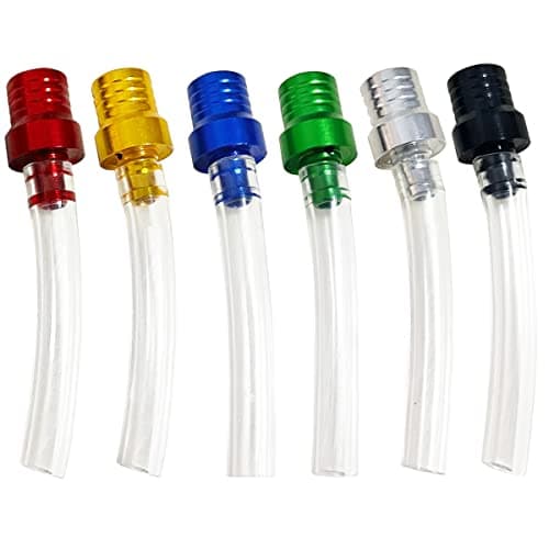 Apalie 6 Pcs Gas Cap Vent Tube Fuel Gas Tank Cap Breather Vent Hose Twoway Breather Tube Vent for Motorcycle 50cc 110cc 125cc 150cc Pit Bike Tao tao Kids ATV Quad Trail Bike 6 Colors