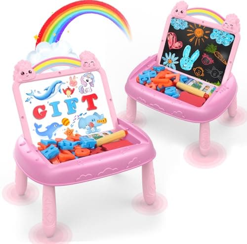 Gifts for 12 Year Old Girls Toddlers Unicorn Toys with Magnetic Letters and Numbers Portable Preschool Learning and Educational Toys for 12 Year Old Toddler Girl Birthday Christmas GiftsPink