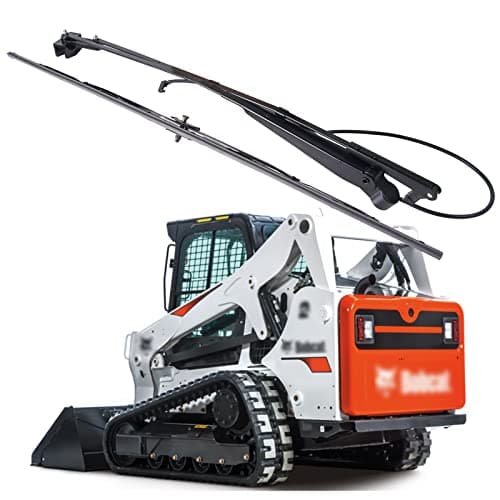 MIKODA Windshield Wiper Arm & Wiper Blade Kit 7251263 7251264 Compatible with Bobcat Loader T450 T550 T590 T595 T630 T650 T740 T750 T770 T870 A770 S450 S510 S530 S550 S570 S590 S595 S630 S650 S740