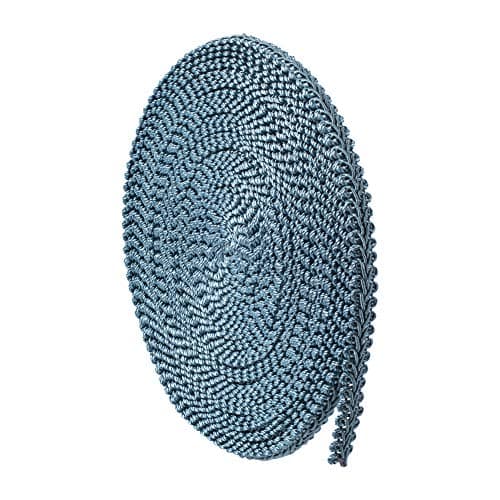 PH PandaHall 15 Yards Gimp Braid Trim 12 inch Polyester Woven Braid Trim Decorative Gimp Trim Ribbon for Costume DIY Crafts Sewing Upholstery Curtain Slipcover Decoration Steel Blue