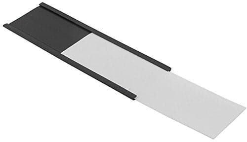 Master Magnetics Heavy-Duty Magnetic Labels - Magnetic Label Holders for a Metal File Cabinet, Shelf, Whiteboard - Fits Signs and Tags - 6" L x 1" H - Includes 35 Perforated Cards - 25-Pack