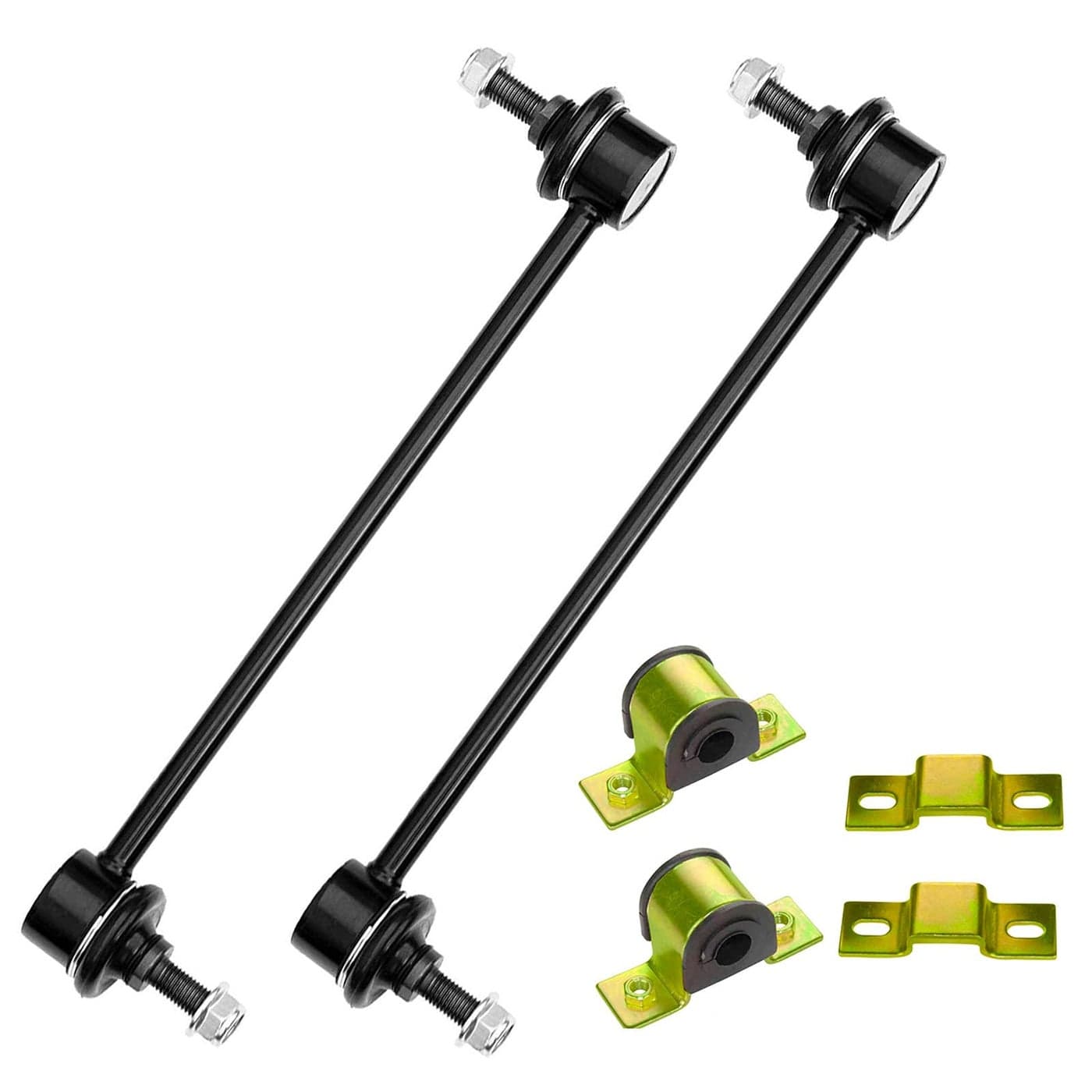4PC FRONT STABILIZER SWAY BAR LINKS AND BUSHINGS FOR VOLKSWAGEN JETTA