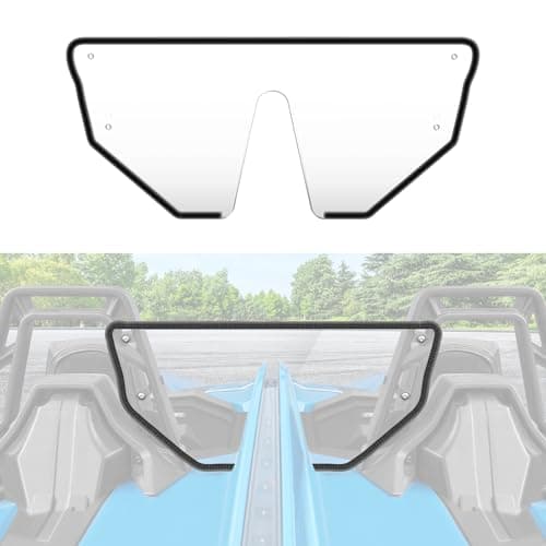 LitMiRaCle Rear Windshield for Polaris Slingshot S R SL SLR LE Clear Hardcoted Polycarbonate Rear Wind Deflector for 20152024 Polaris Slingshot S R SL SLR LE Accessories