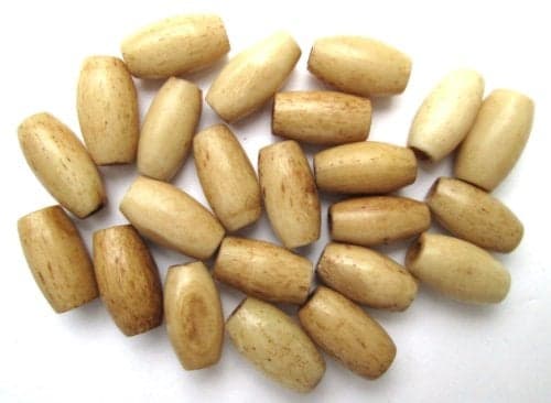 Genuine Hairpipe Bone; Teastained/Antiqued; Size Half Inch, 50 pcs Hair Pipe Choker Beads