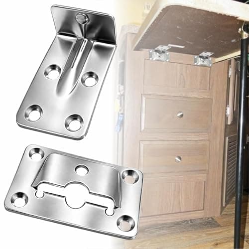 Boat Table Mounting Brackets Marine Grade Folding Shelf Supports for Yacht Caravan RV Hardware Accessories Stainless Steel Set of 4