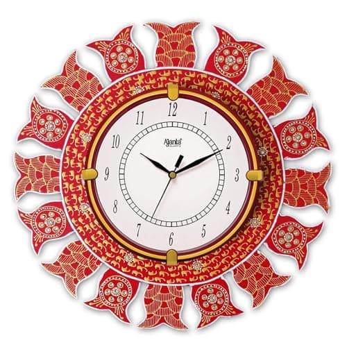Ajanta Wall Clock Wooden Wall Clock for Home Wall Watch