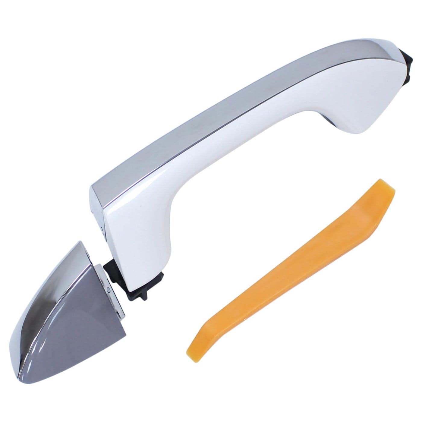 ApplianPar Front Driver Side Exterior Door Handle Chrome and White for Kia Optima 20162020