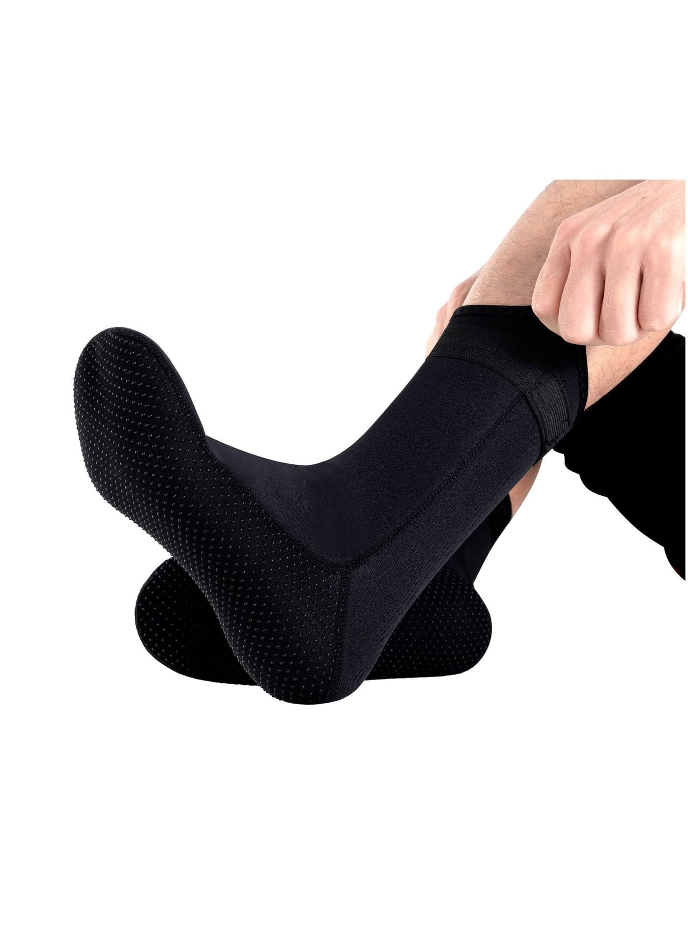3mm Neoprene Diving Socks, Surf Booties Dive Boots, Sand Socks for Beach Volleyball, Fin Canoeing and More Water Sports, Women Men(L)