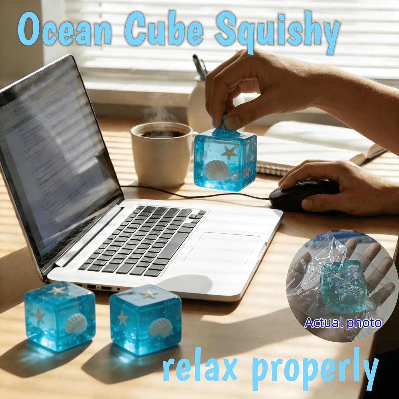 Island Shell Squeeze Toy 3D Cartoon Stress Relief Magic Cube Game