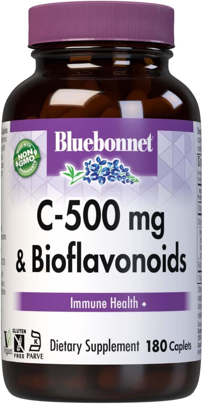 C-500 mg & Bioflavonoids Caplets for Immune Health