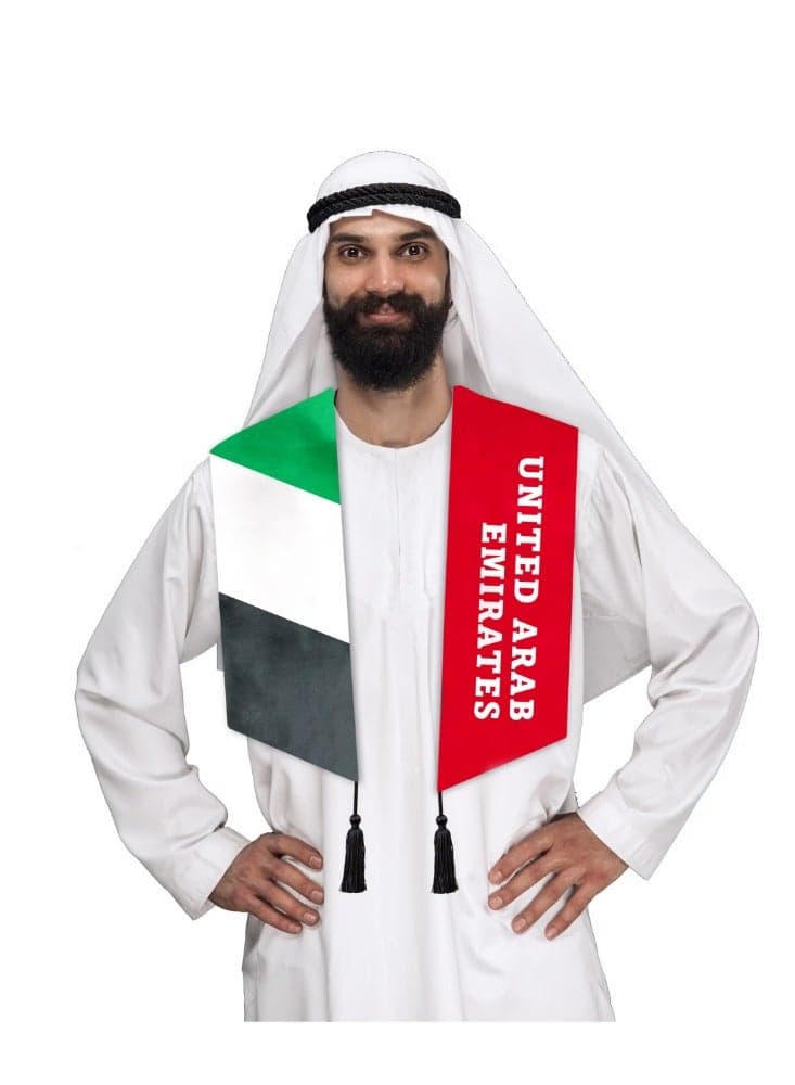 UAE Scarf Adult Size 16x150cm