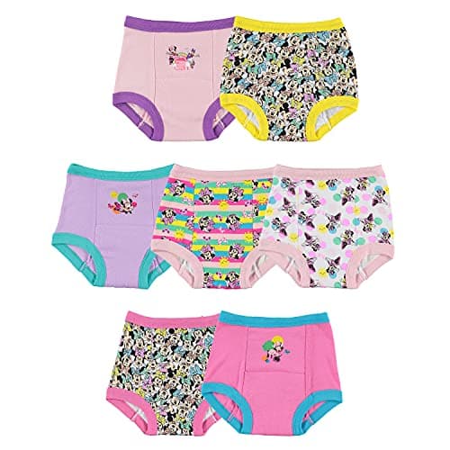 Disney Baby Girls Minnie Mouse Pants 3pk 10pk Sizes 18m 2t 3t 4t And Toddler Potty Training Underwear Minnietraining7pk 3T US