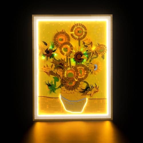 BrickBling LED Lights Only Compatible with Lego Van Gogh Sunflowers 31215 Not Come with Model Classic Version Light