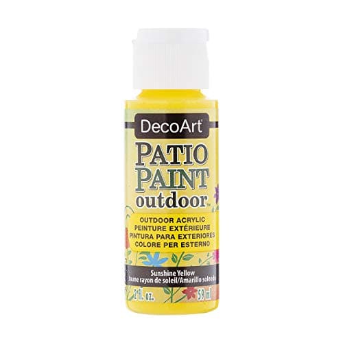DecoArt Patio Paint 2Ounce Sunshine Yellow Acrylic Paint