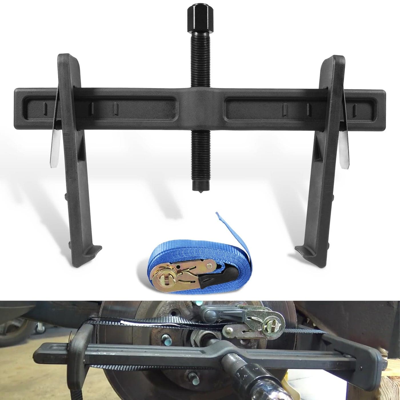 Deargooday 6980 Drum and Rotor Puller Drum Brake Hub Puller for Removing Hub Drums Rotors Drive Wheels Gears Flywheels Pulleys