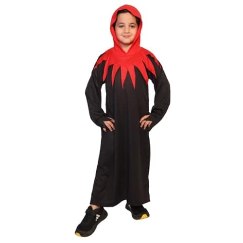 Kaku Fancy Dresses Dracula Witch Hooded Gown – Horror Costume for Party/Halloween