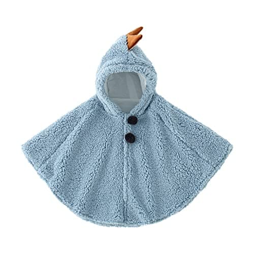 Babys Car Seat Poncho Cute Toddler Hooded Poncho Cloak Coat Cape Coat Snowsuit Warm Ponchos Shawl Ponchos 03Years