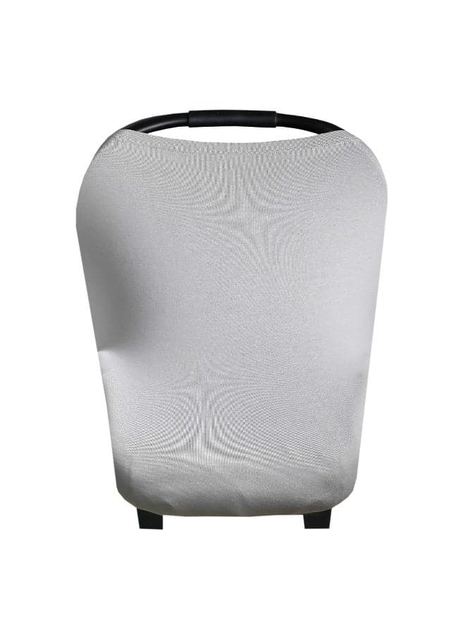 Copper Pearl Multi-Use Cover: Car Seat Covers, Nursing Cover, and Stroller Cover for Sun - Stretchy Fabric, All-Season Use, Stylish Designs, Easy Access for Moms - Stone