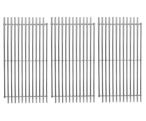 soldbbq 3-Pack 8MM Solid Stainless Steel Cooking Grates Replacement Parts for DCS Gas Grill Model 24 36 48 Series, 36DBQAR, 36EBQAR, 36DBQ, 48DBQAR, 48DBQR, 48DBQ, BGB48-BQRN and More,Non-Stick