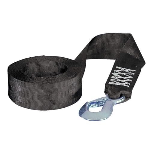 Fulton 501208 Trailer Winch Accessory, Strap w/Hook, 2 Inch x 12 Foot