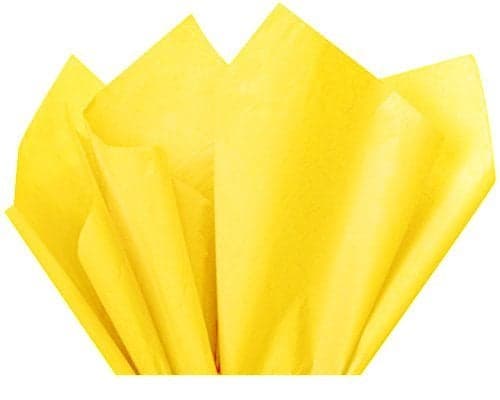 3A Featuretail Yellow Tissue Paper for GiftFlowers Packing 24 Inch x 28 Inch 20 Sheets