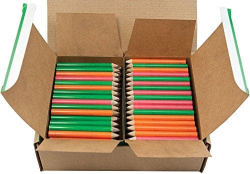 Mood Half Pencil Heat Activated Color Changing Pencils Thermochromic Assorted Pack Green Orange Red No Eraser Round Golf Pencils Pew Pencil Score Pencil Short PencilBulk Box of 288