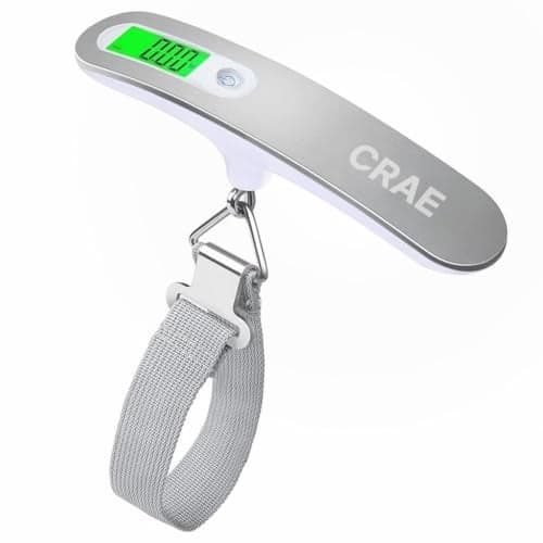 CRAE Electronic Portable Digital LED Screen Luggage Weighing Scale|Handheld Travel Weight Measuring Scale for Suitcases, Bags&Baggage, 50 kg/110 Lb For Multi-Purpose Use. Pack of 1 (JY-29)