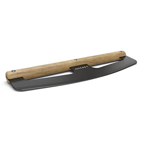 Gozney 13 3/4" Pizza Rocker with a 2mm Stainless Steel Blade, Wooden Handle that is Easy to Hold and Use