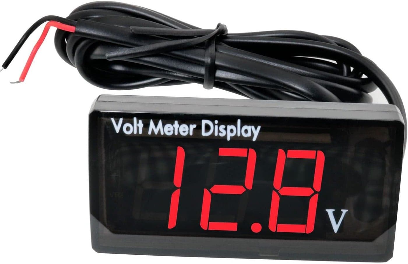 MEETOOT Waterproof LED Voltmeter - Red 12V Digital Display