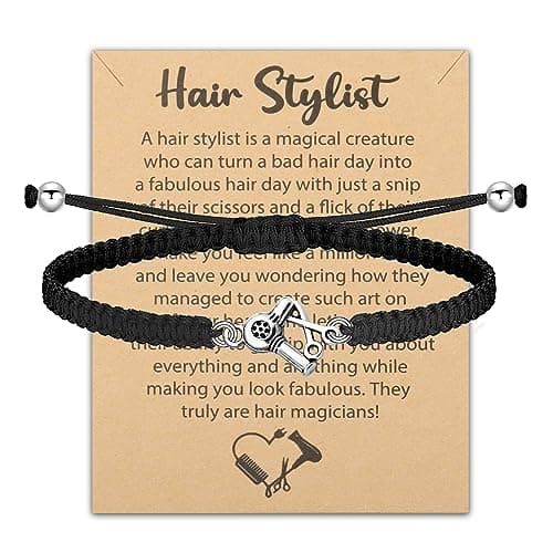 FAADBUK Hair Stylist Bracelet - Hairdresser Appreciation & Cosmetology Graduation Gift - Hair Salon Gift