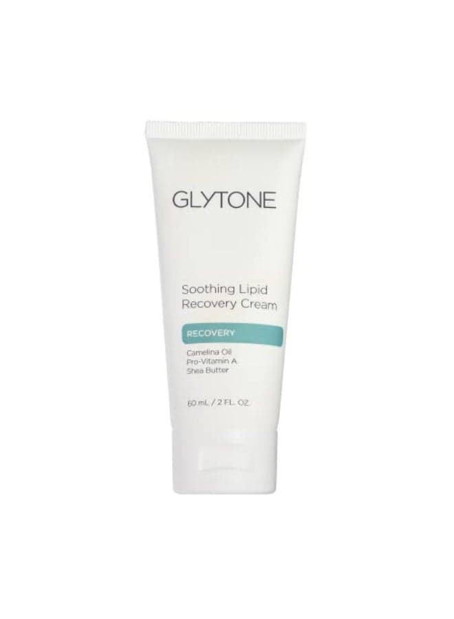 Glytone Soothing Lipid Recovery Cream Face Moisturizer Hydrates Calms Restores Skin Barrier with Camelina Oil ProVitamin A Shea Butter Soothing Cream for Dry and Sensitive Skin 2 fl oz
