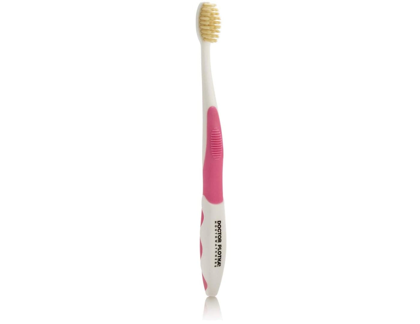 MOUTHWATCHERS Dr Plotkas Extra Soft Kids Toothbrush, Manual Flossing Toothbrushes, Ultra Clean Toothbrush, Pink Childrens Toothbrush