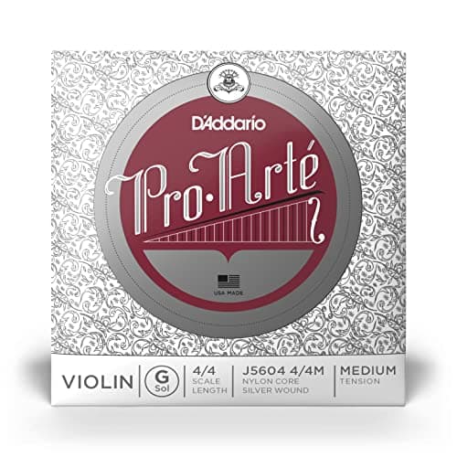 D'Addario Pro-Arte Violin Single G String, 4/4 Scale, Medium Tension