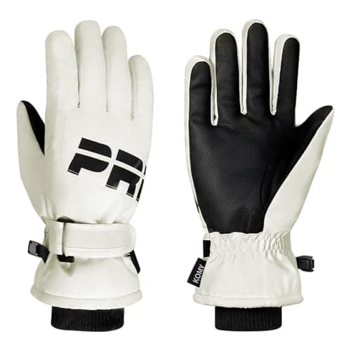 TecoKart® Waterproof Gloves for Men Bike Riding – Warm Fleece Lined Bike Gloves with Touchscreen Fingertips, Windproof Winter Protection Riding Gloves for Men & Women