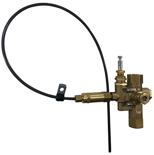 12 NPT Combination Pilot Unloader Check Valve plus Throttle Control Cable for 65HP Gas air Compressors and Below 140175 PSI 24 Throttle Control Cable Unloader Valve