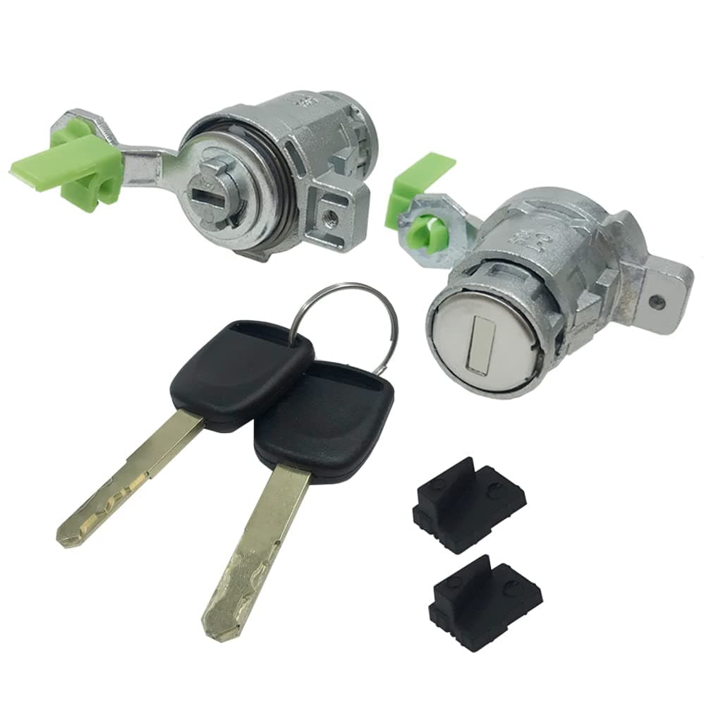 Gorniloxam Door Lock Cylinder Kit with 2 Keys for Honda CRV 20022006 Element 20032011 Front Left Driver Side Door Lock Set Tumbler with Key OE72185S9A013 72145S9A003 72145S9A013