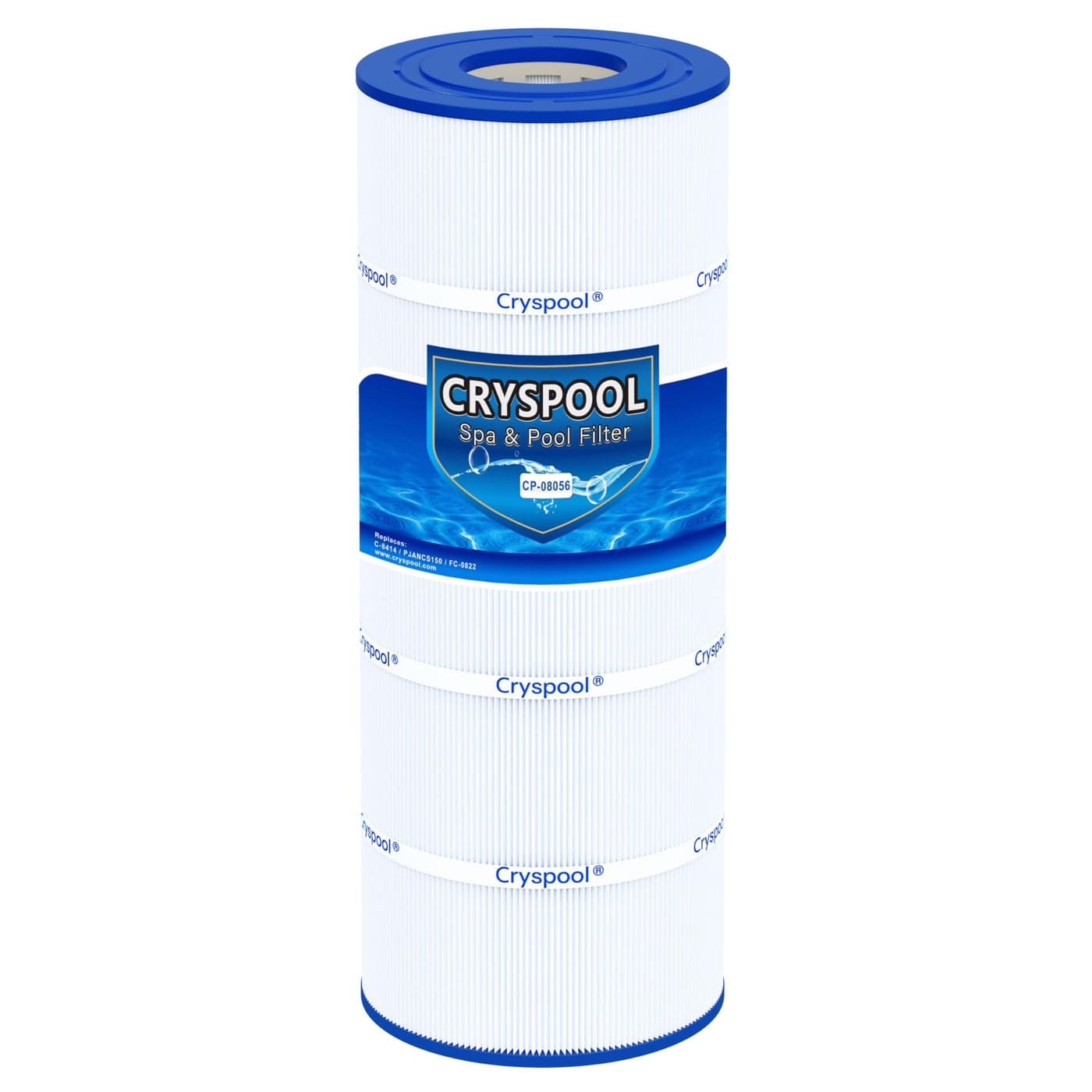 Cryspool 08056 Filter Compatible with Jandy CS150 XStream CC1500 CCX1500RE Pro Clean 150 PWWCT150 R0462300 PJANCS150 C8414 FC1287 150 Sq Ft Pool Filter Cartridge 1 Pack