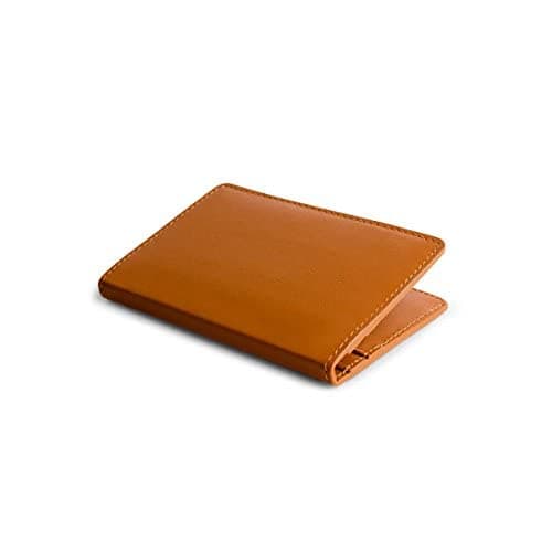 DailyObjects Tan Real Leather Debit/Credit Card Wallet, Colour-Multicolor, Size- 2.75X.25X4.5 Inch - Men
