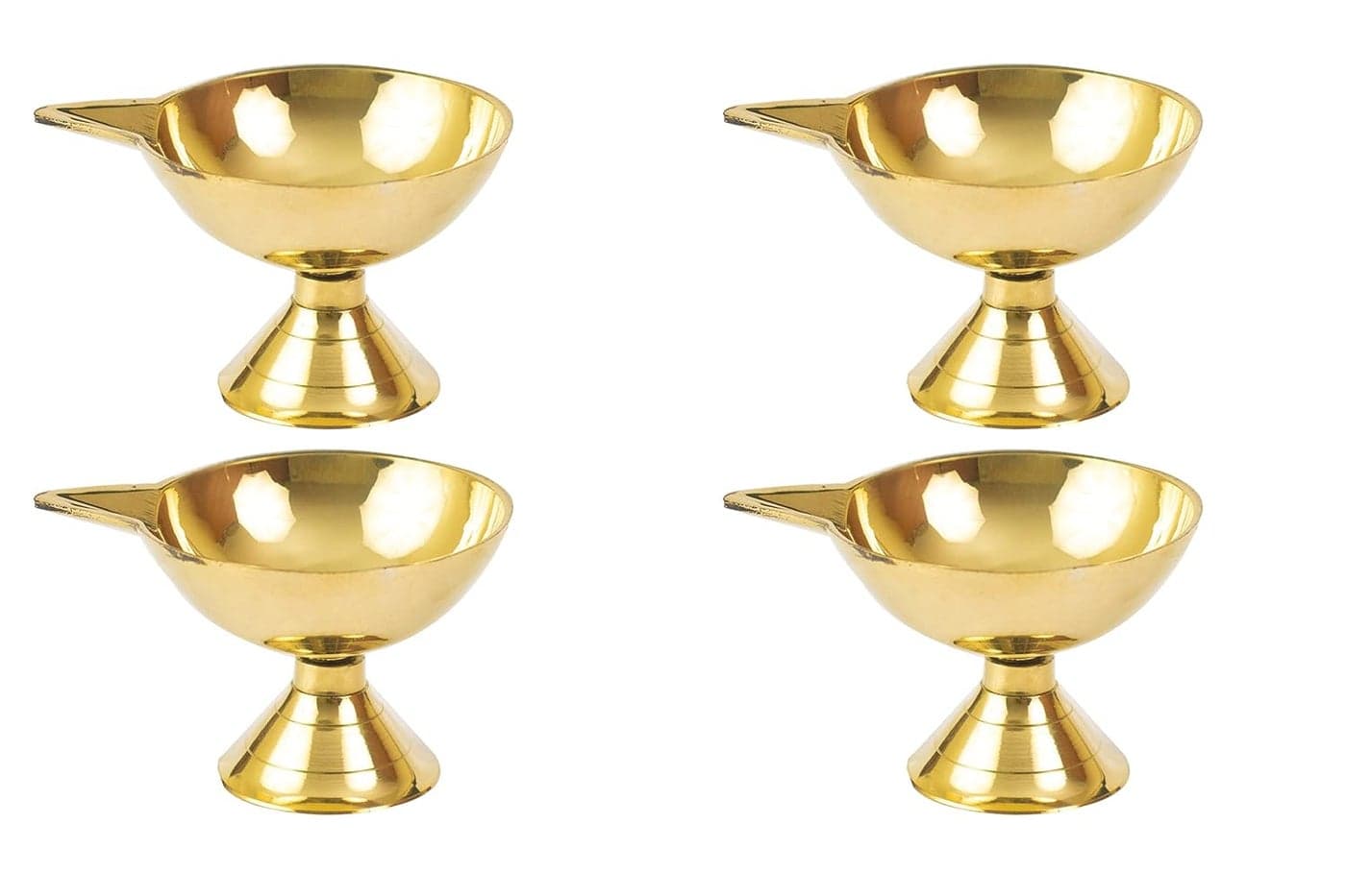 Spillbox Traditional Brass Diya for Puja Pooja Aarti Arti Deepak Deepam Oil Lamp for Home Temple Puja Articles Decor GiftsSSDAM 4