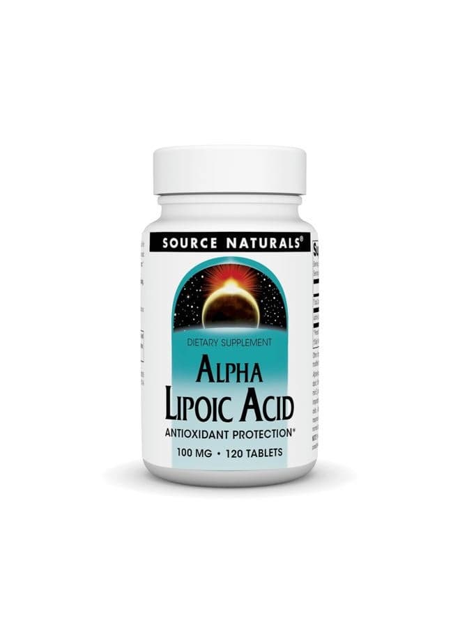 Alpha Lipoic Acid Supports Healthy Sugar Metabolism, Liver Function & Energy Generation* - 100 mg - 120 Tablets