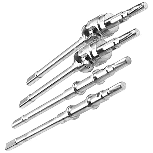 ShareGoo Steel Drive Shaft DriveShaft Front Rear SCX10 2 CVD Axle Compatible with Axial SCX10 II 90046 90047 110 RC Car Upgrade Part