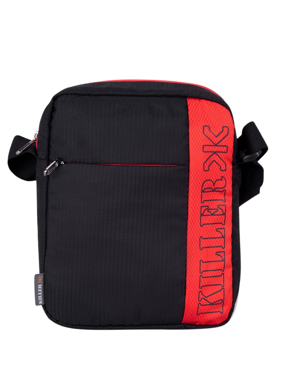 KILLER ENTIZO Traveler Sling Bag For 10" iPad/Tablet - Shoulder Side Sling Bag for Men - Black & Red